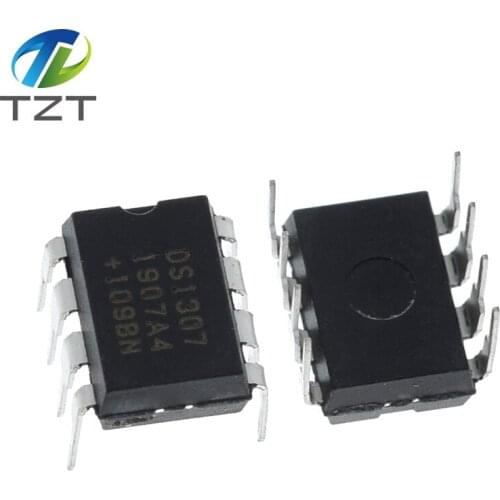 TZT 10pcs DS1307 1307 DIP-8 Real Time Clock 64x8 Serial I2C RTC new original