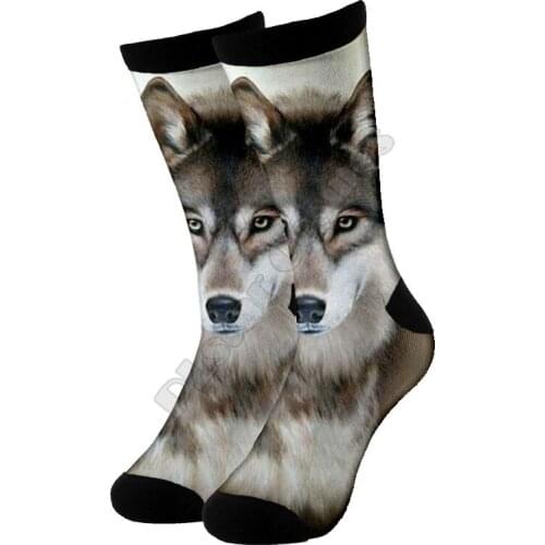 Wolf High Socks 3d Printed Men For Women Funny socks fashion long Socks 08