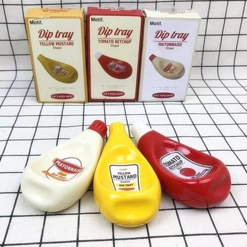 Japanese Creative Squeeze Ketchup Ceramic Saucer Saucer Saucer Saucer Dipping Saucer Seasoning Bowl