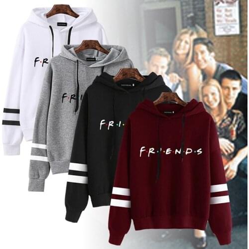 2021 FRIENDS Hoodies Women Casual Letter Print Oversized Women Sweatshirt Female Hooded Pullovers Moletom Sudaderas tops