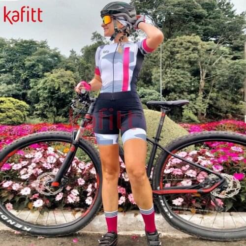 2021 Kafitt cycling jersey bib set mountain bike uniform cycling wear quick-drying clothes ladies cycling jumpsuit shorts