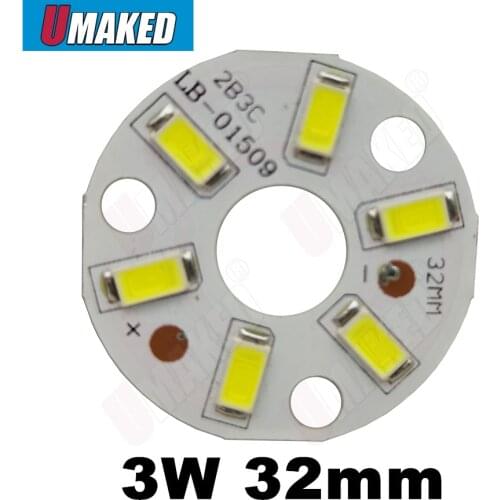 3W 32mm 330lm SMD5730 Brightness SMD Light Board, full power Led Lamp Panel For Ceiling PCB With LED free shipping