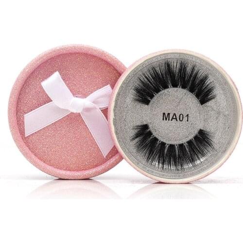 Flash Girl 3D Faux Mink Eyelashes 3D Silk Protein Lashes 100% Handmade Natural Eye Lash Makeup with Pink Gift Box