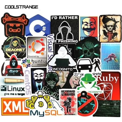 72Pcs/Pack Programmer Java SQL C++ Hacker Graffiti Stickers For Refrigerator DIY Suitcase Laptop Car Skateboard Album Motorcycle