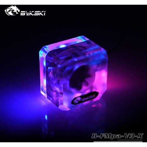 Bykski acrylic flowmeter G1 / 4 threaded water cooler flowmeter coolant filter computer cooler accessories