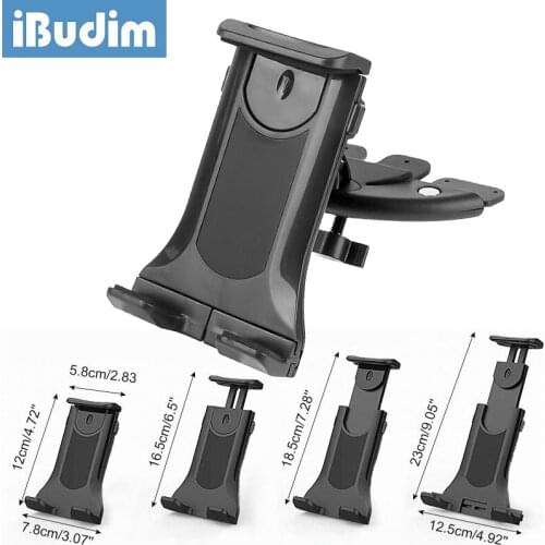 IBudim Car Phone Holder Car CD Slot Tablet Holder Stand Auto Car CD Mount Tablet PC Cell Phone Bracket GPS Tablet Holder for Car