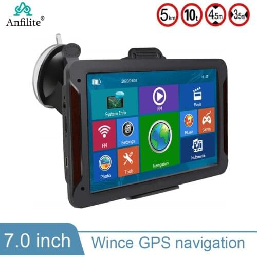 7 inch HD Car GPS Navigation 800M/ FM/8GB/DDR 256M Newest Maps For Russia/Belarus/Kazakhstan Europe/USA+Canada TRUCK Navigation