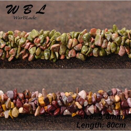 WarBLade Lava 13 Kinds Stones 5-8mm Natural Stone Beads Chips For DIY Jewelry Bracelet Necklace Making Carnelian Aventurine