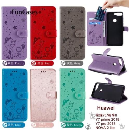 Bumper Cases For hoesje Huawei Play 4T Pro Flower Telofon Cover telefon Honor 7C X10 4 8X 7A 9A PU Leather Book Wallet Shell