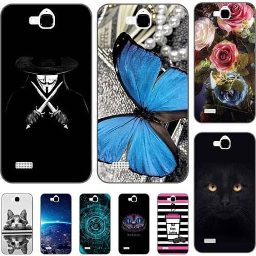 Phone Case For Huawei Honor 3C Lite Play Honor Holly Relief Cartoon Case Animal Cat Cover Coque Funda Bag Back Shell