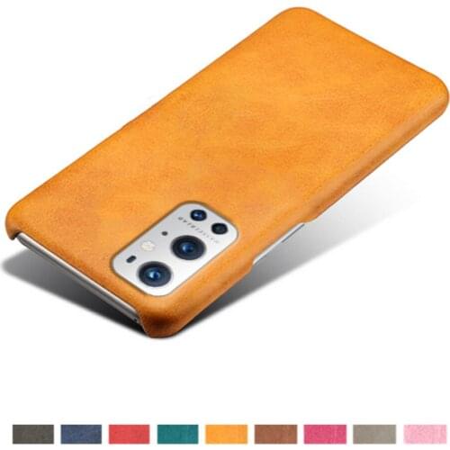 Vegan PU Leather Cover On The For OnePlus 9 Pro Funda Wearable Slim Coque For One Plus 9Pro 1+9pro 6.7" 2021 Phone Case Shell