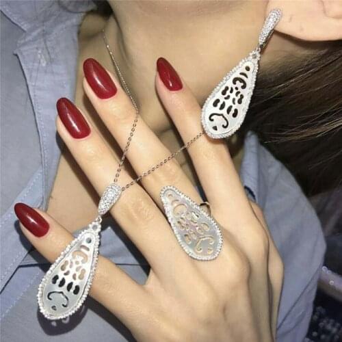 Cp152 Luxury Designer Fashion Jewelry zirconia star shape paa
