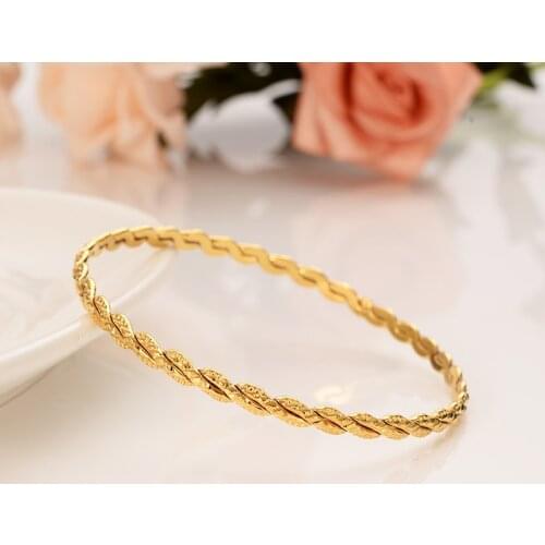 Dubai gold bangle Ethiopian bangle bracelet bangle African Women jewelry Gold Dubai big circle bangles bracelet wedding gift