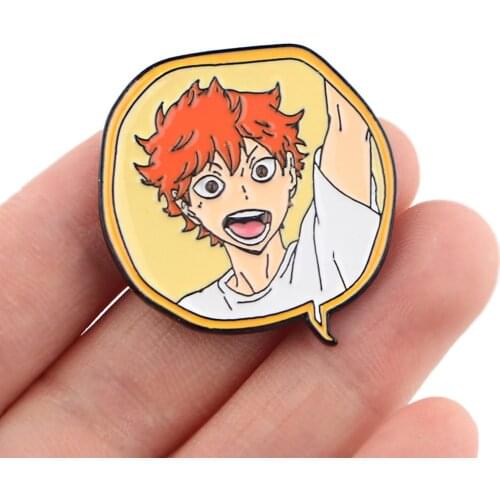 DZ1268 Anime Haikyuu!! Enamel Pins Brooches Women Men Backpack Bags Badge Fashion Lapel Jewelry Kids Friends Birthday Gifts
