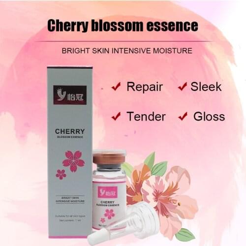 Cherry Blossom Essence Moisturizing Hydrating Anti-wrinkle Anti-aging Shrink Pores Reduce Melanin Precipitation Whitening