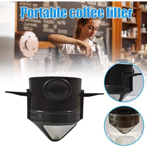 Taper Hand Brew Coffee Filter Foldable Stainless Steel Filter Mesh Reusable Portable Filter Coffee Maker for Machine TS2