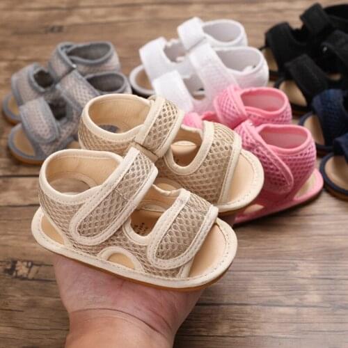 Newborn Baby Girls Boys Summer Breathable Comfortable Baby Mesh Sandals Anti-slip Soft Bottom Shoes Infant Toddler Shoes
