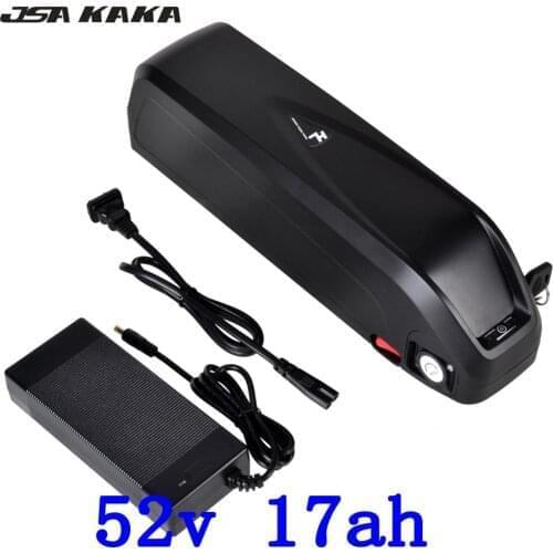 52V Electric Bike Battery 52V 17AH 18AH 17.5AH Lithium Battery use LG/panasonic/samsung/sanyo cell fit 48V 500W 750W 1000W cell