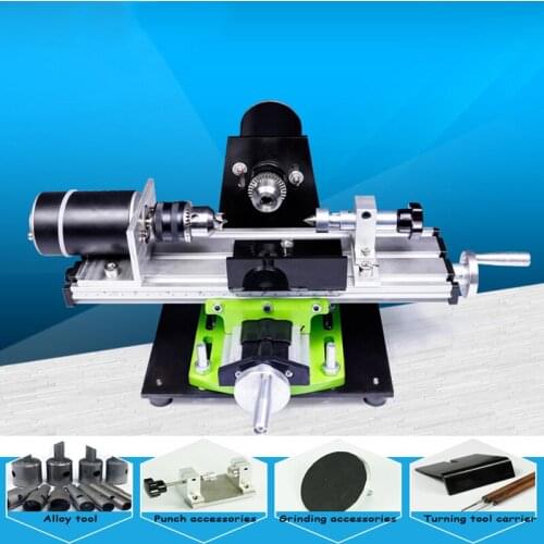 Mini Wooden Bead Processing Machinery Household Lathe Bead Machine Bead Drilling Machine Bead Polisher