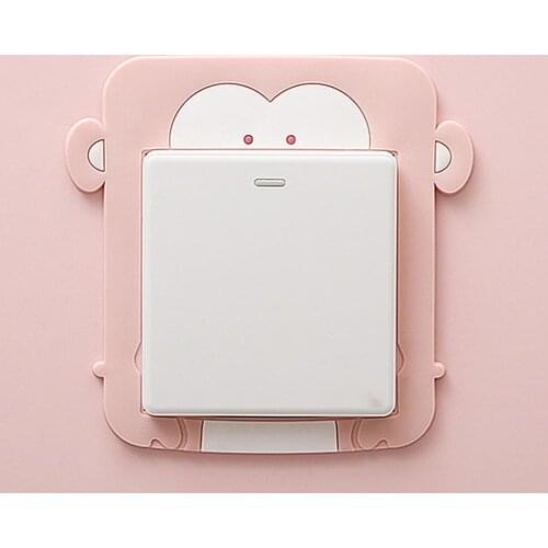 Cartoon Animal Shape Light Socket Switch Sticker Protection Cover Home Decor