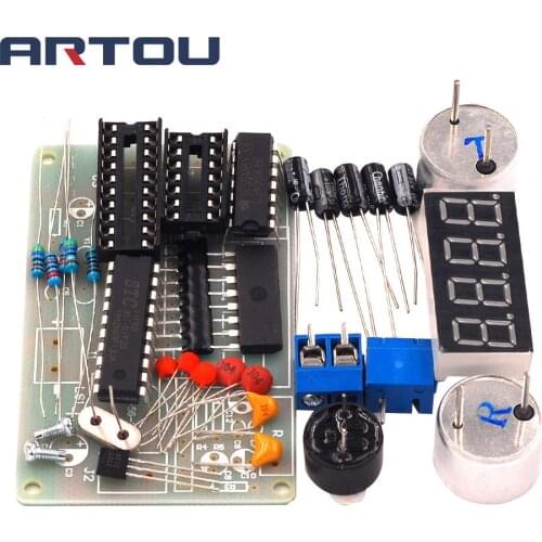 DIY Kit Ultrasonic Range Finder Distance Measuring Transducer Sensor Electronic Components Suite