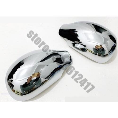 For Peugeot 206/207 2000-2020 Car styling ABS Chrome Rearview Side Door Mirrors Cover Trim Car modeling