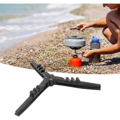 New 2021outdoor Camping Gas Tank Stove Base Bracket Cartridge Cartridge Nylon Bottle Anti-dumping Bracket Holder Bracket Tr N9O8