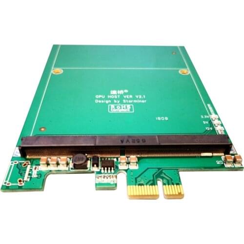 PCI-E to MXM3.0 Graphics Card Raiser Riser Card PCI Express X1 to MXM 3.0 Adapter Converter Board with LED for BTC Miner Mining