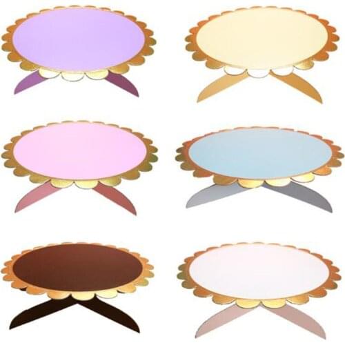 1pc Single Layer Cake Stand Party Accessory Cup Cake Holder Cardboard Cakes Rack Display For Birthday Wedding Party Supplies