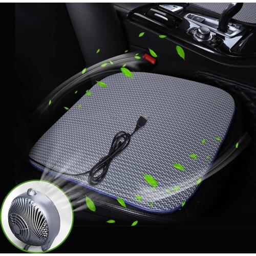 Car Seat Cushion Cooling Pad Ventilation Seat Cushion with Four Low Noise Fans, Suitable for All Car Seats,Home,Office Chairs