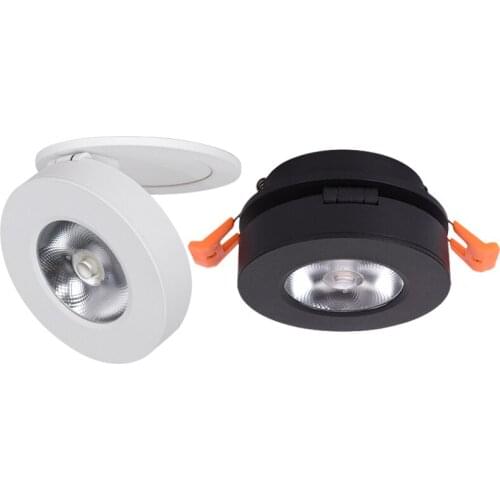 Dimmable 220V 110V COB Round Recessed LED Downlight 5W 7W 9W 15W Spot Light Warm White ceiling Lamp For shopping mall lighting