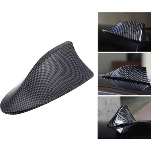 Fit for BMW Ford VW Hyundai Benz Auto Radio Aerial Imitation Carbon Fiber Antennas Car Shark Fin Antenna Signal Aerials