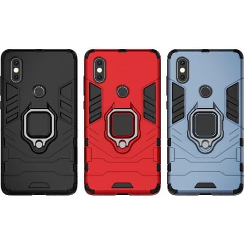 Shockproof Armor Case for Xiaomi Mi Mix 2S Case Ring Holder Stand Phone Back Cover for Xiomi Mi MiX 2s MiX2s MIMix2s Funda Capa