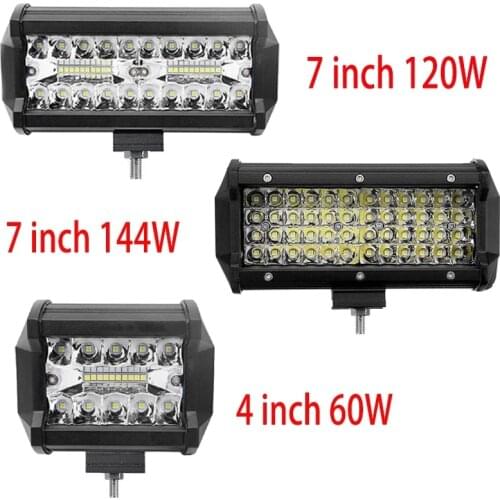 Direct Factory Store 7 Inch 144W Combo Bars Spot Flood Beam 4x4 12V 24V 4WD Barra LED Headlight For Auto Lights
