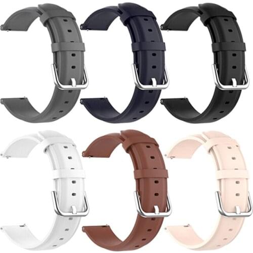 New For Samsung Galaxy Watch 3 45mm 41mm Genuine Leather Wrist Band Strap Bracelet