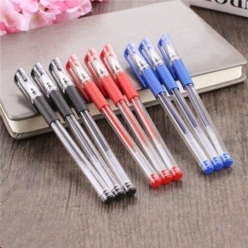 20PCS Smooth Writing Black Blue and Red Ink 0.5mm Pen Student Gel Pen Office Stationery and School Supplies