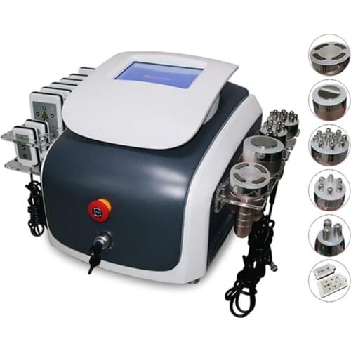 6 in 1 40K Vacuum Cavitation Slimming Machine For Beauty Salon Home Use Skin Tightening Cellulite Removal Weight Loss