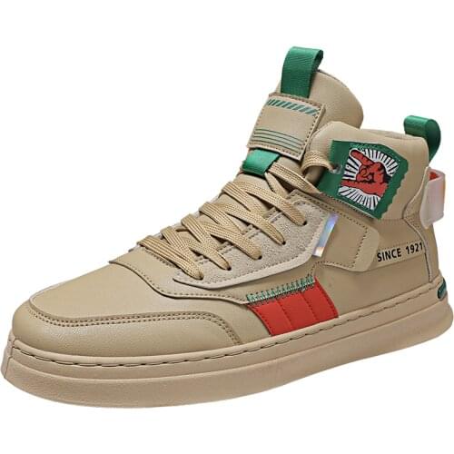 Four seasons high top shoes, board shoes, casual shoes, student shoes, Korean trendy shoes, mens shoes