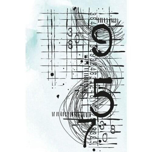 Background stamp Clear Stamp for Scrapbooking Transparent Silicone Rubber DIY Photo Album Decor 835