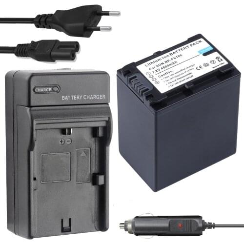 Probty NP-FV100 NP FV100 Battery + Charger For Sony DCR-SR15 SR21 SR68 SR88 SX15 SX21 SX44 SX45 SX63 SX65 SX83 SX85 HDR-CX105