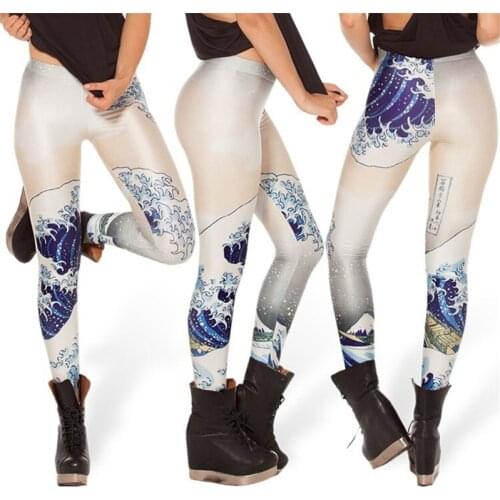 CUHAKCI Fitness Leggins New Design Female Sports Skinny Jeggings Pencil Pants Stretch Trousers Stretchy 3D Printing