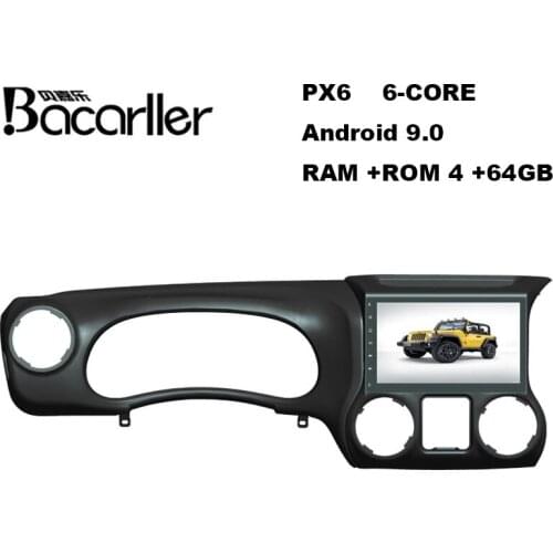 10.1 inch PX6 Android 9.0 car dvd multimedia for Jeep Wrangler 2011-2017 with Phoneplay/DSP/IPS/Radio/GPS Navigation