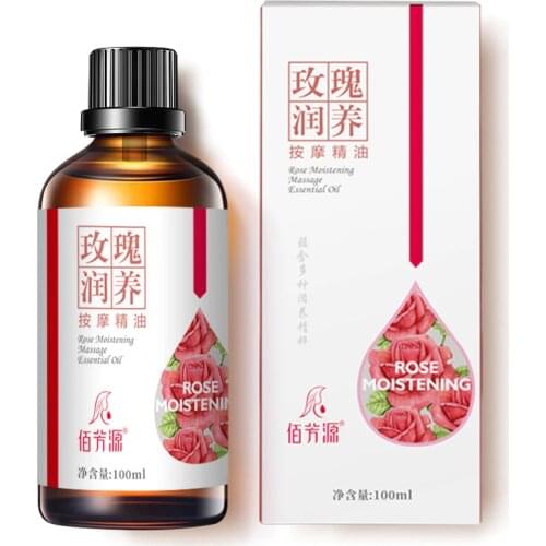 100ml Facial Rose Essential Oil Beauty Salon Scraping Guasha To Pass Meridian SPA Body Massage