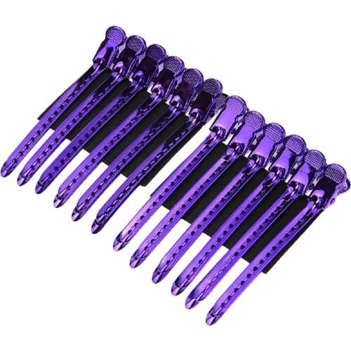 12Pcs/Set Metal Alligator Hair Clip Hairdressing Clamp Hairpins DIY Barber Pro Salon Hair Styling Tools