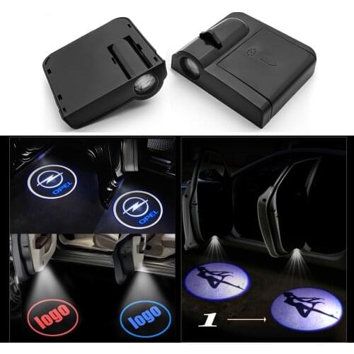 2X LED Car Door Warning Logo Projector Lights For BMW Mitsubishi For TOYOTA Peugeot LADA SEAT Hyundai KIA FORD MAZDA Renault ect