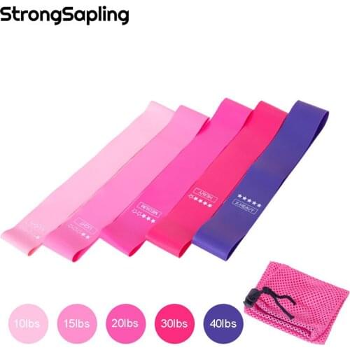 5Pcs Resistance Bands Workout Yoga Fitness Rubber For Training Thigh Hip Resistance Loop Band Set Fitness Elasticas Bands Gym