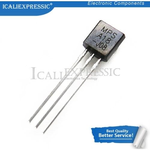 50PCS MPSA18 A18 TO-92 Bipolar Transistors - BJT 200mA 45V In Stock