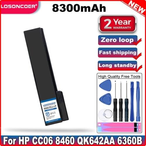 Laptop Battery For HP CC06 8460 QK642AA For ProBook 6360t Mobile Thin Client 6360b 6460b 6475b 6470b 6560b 6565b 6570b