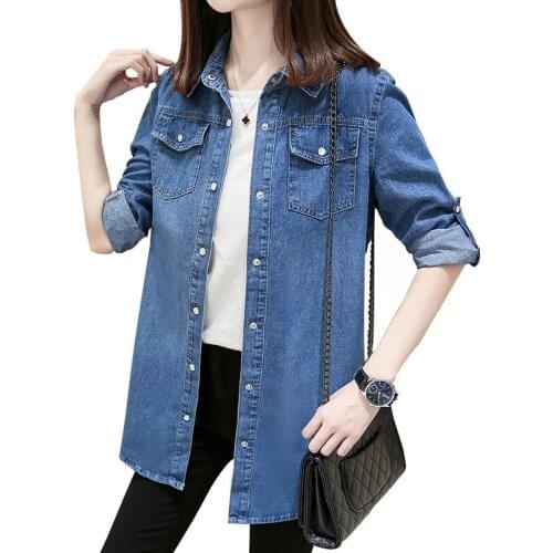 CAN XIN LCY Womens Denim Shirts