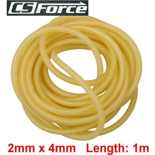 CS Force 2mm x 4mm Latex Slingshot for Hunting 1m Rubber Tube for Shooting Tubing Band Elastic Durable Latex Tubes Bands 2040